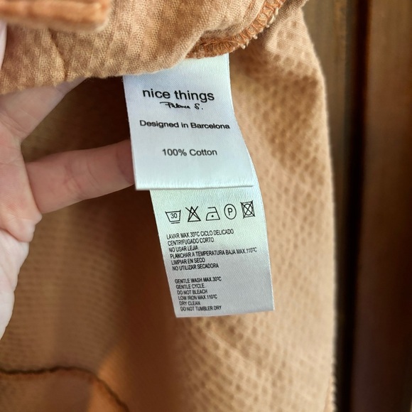 Nice Things by Paloma A Line Button Front Corduroy Skirt - Picture 4 of 6